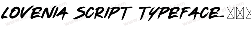 Lovenia Script Typeface字体转换